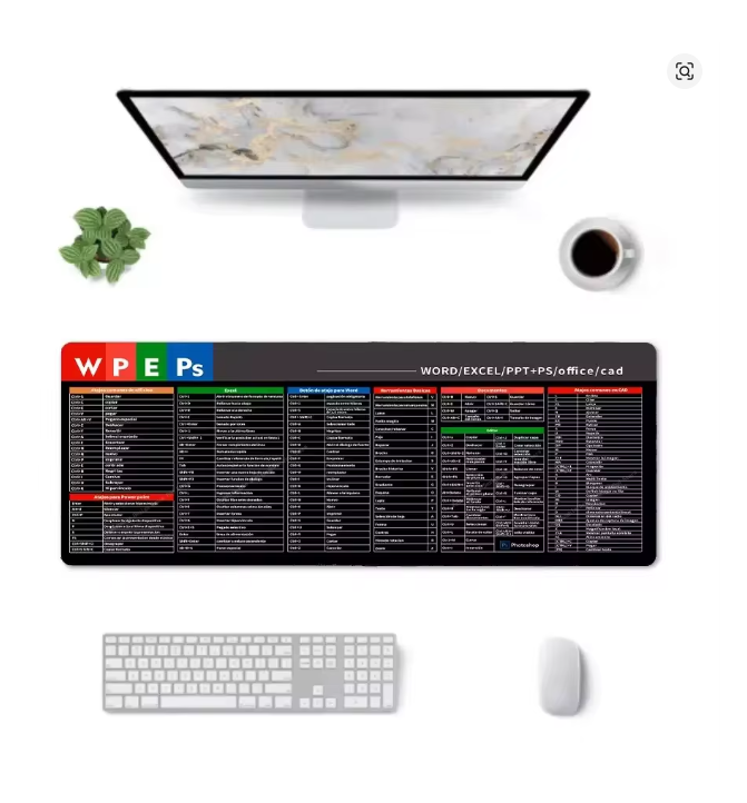 Alfombrilla Mousepad Para Excel Word Ps Ppt 40x90cm 3mm