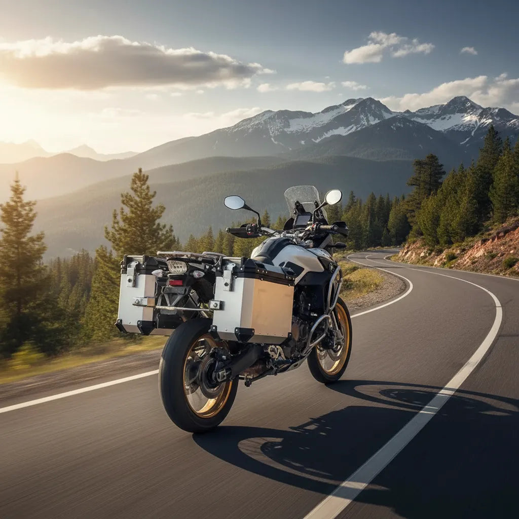 Maletas De Moto Laterales Aleacion Aluminio X 76l Con Anclaje