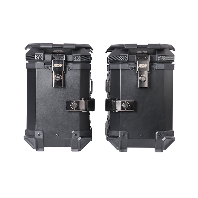 Maleta De Motos Laterales MJW Aleacion De Aluminio 76l Con Anclaje