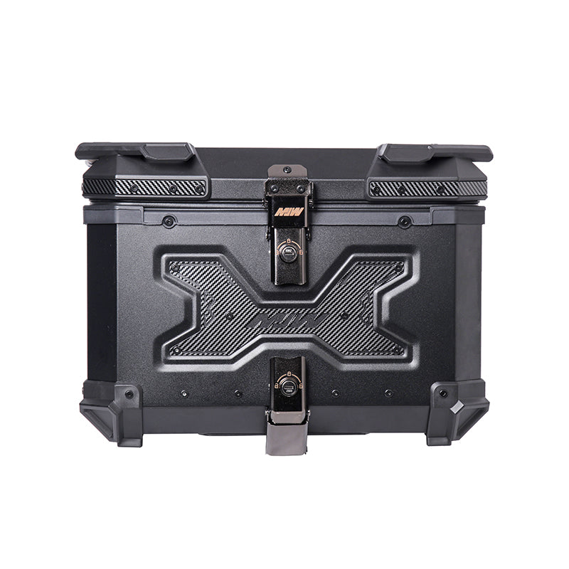 Maleta De Motos MJW Aleacion De Aluminio 55L + Respaldo