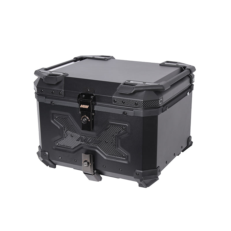 Maleta De Motos MJW Aleacion De Aluminio 55L + Respaldo