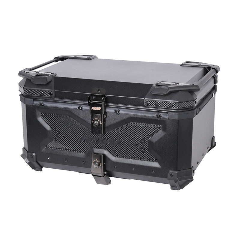 Maleta De Motos MJW Aleacion De Aluminio 65L + Respaldo