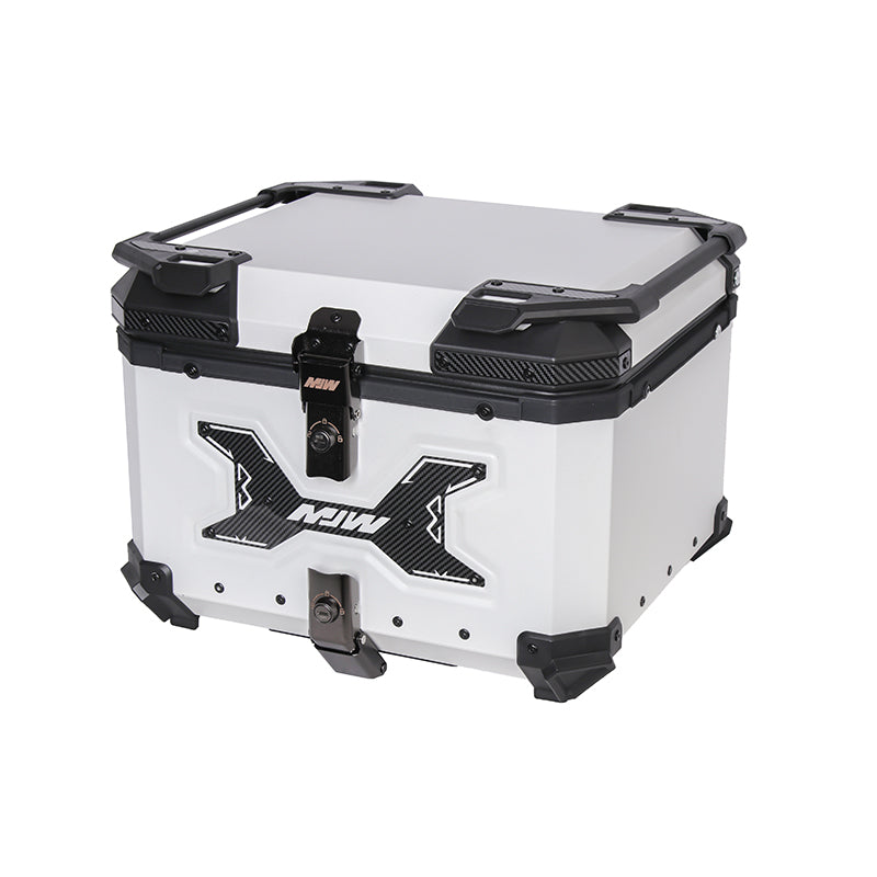 Maleta De Motos MJW Aleacion De Aluminio 55L + Respaldo