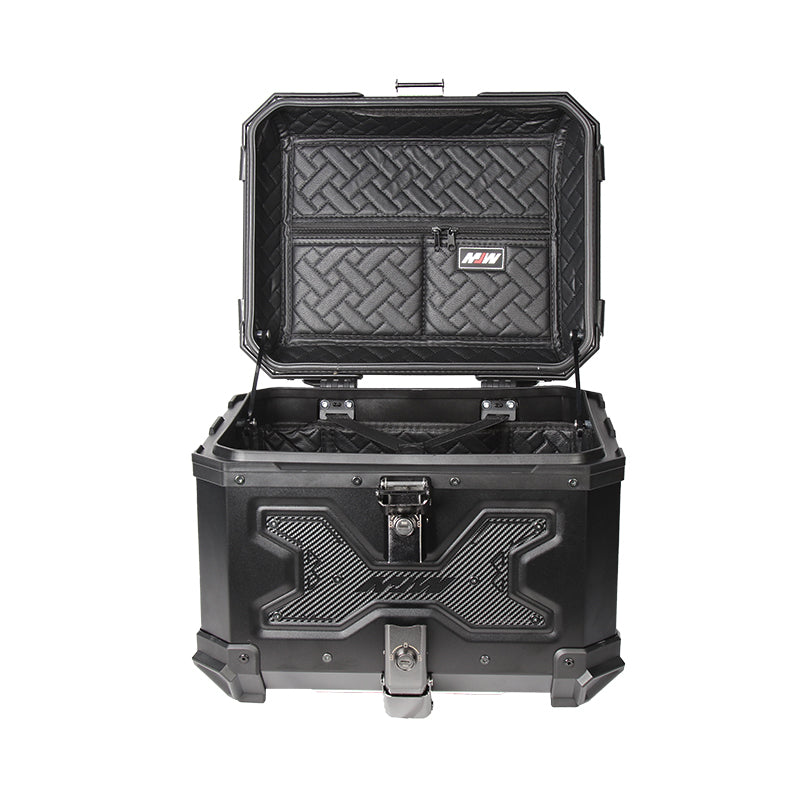 Maleta De Motos MJW Aleacion De Aluminio 55L + Respaldo