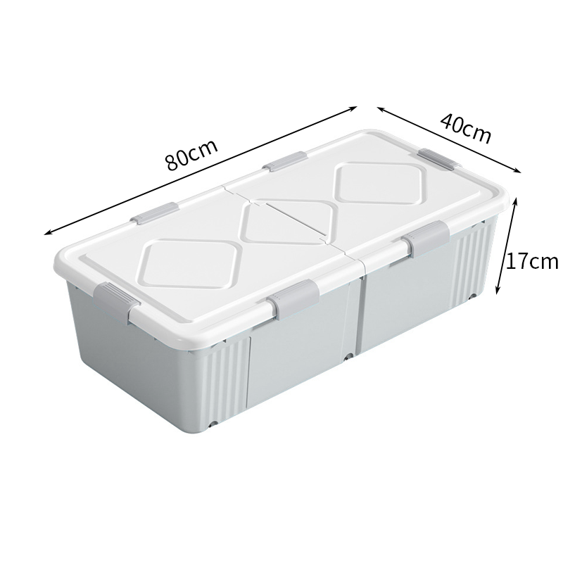 Caja Organizadora 55 Litros Bajo Cama Con Ruedas-multiuso
