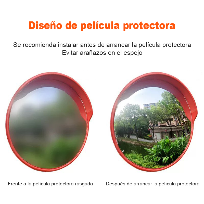 Espejo Convexo 80  Cm Exterior Seguridad Estacionamiento