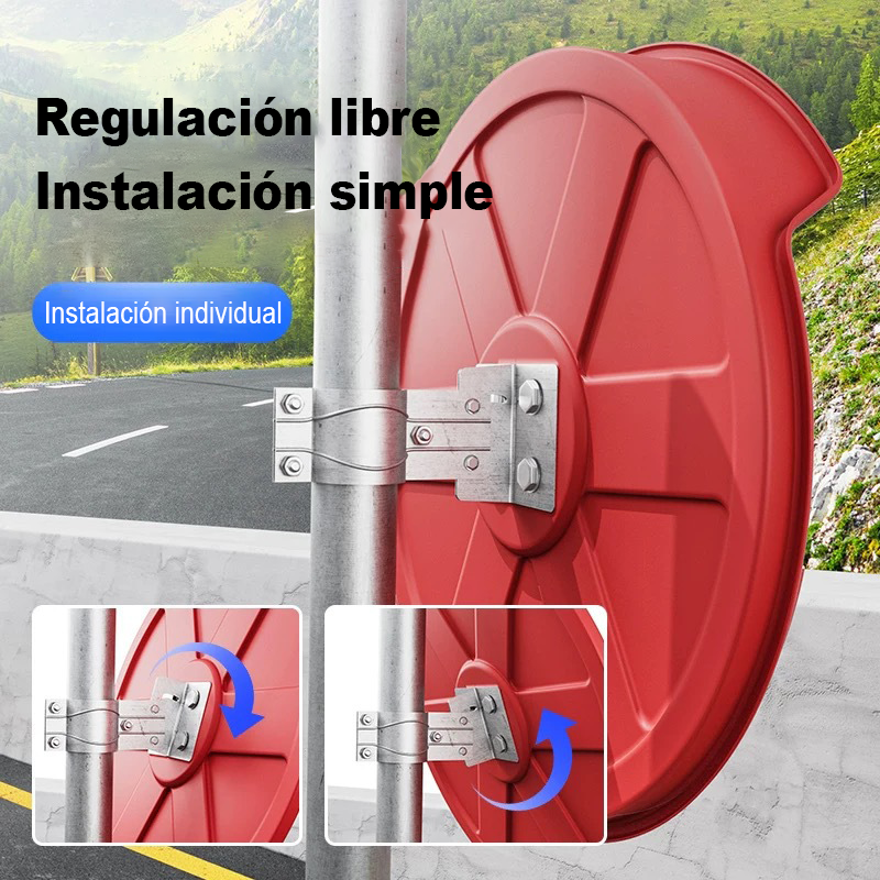 Espejo Convexo 80  Cm Exterior Seguridad Estacionamiento