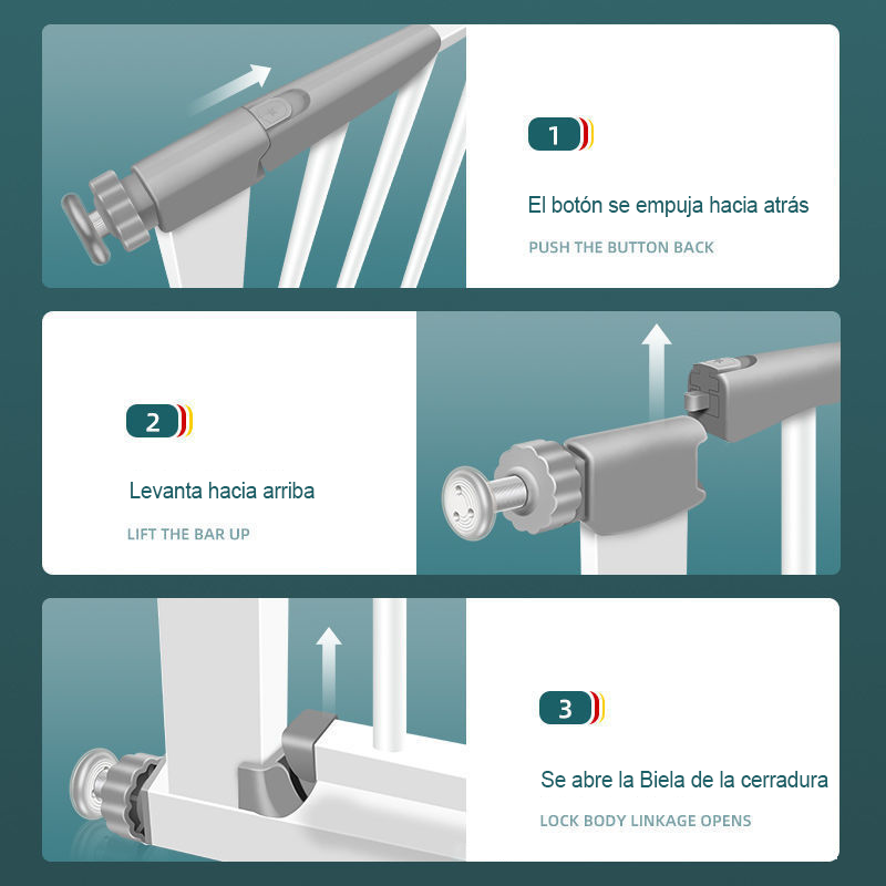 Reja Seguridad Escalera Puerta Bebe Mascota 76-83cm