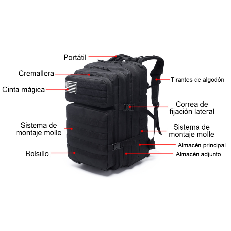 Mochila Tactica Militar Outdoor Pentagon 45l Impermeable