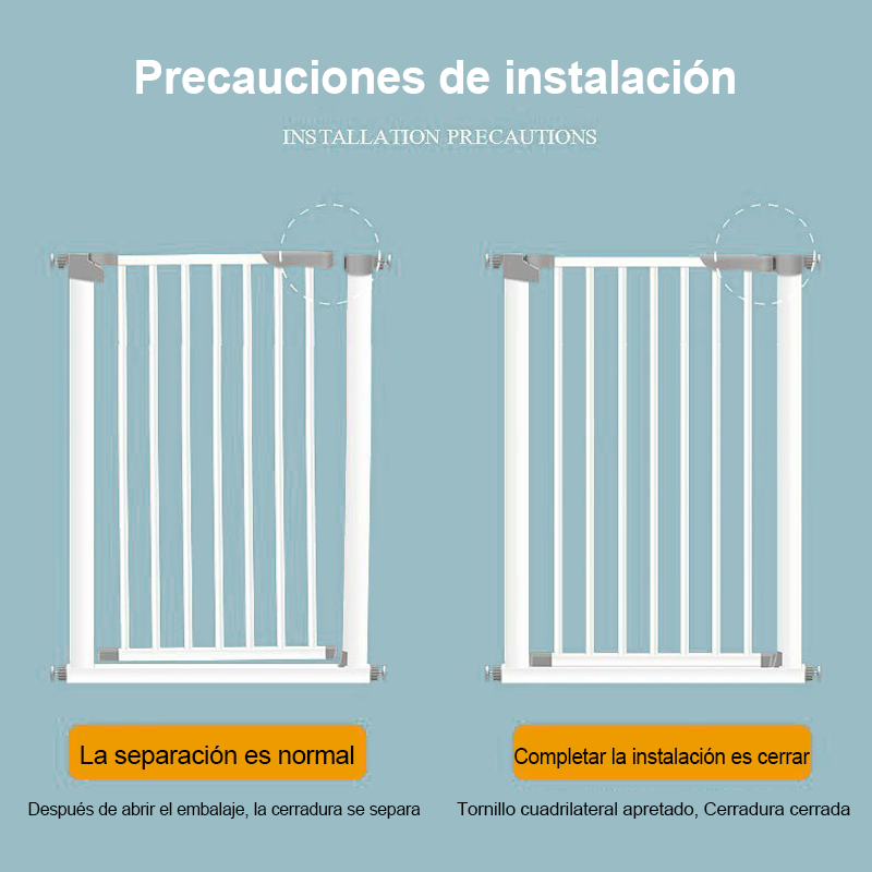 Reja Seguridad Escalera Puerta Bebe Mascota 76-83cm