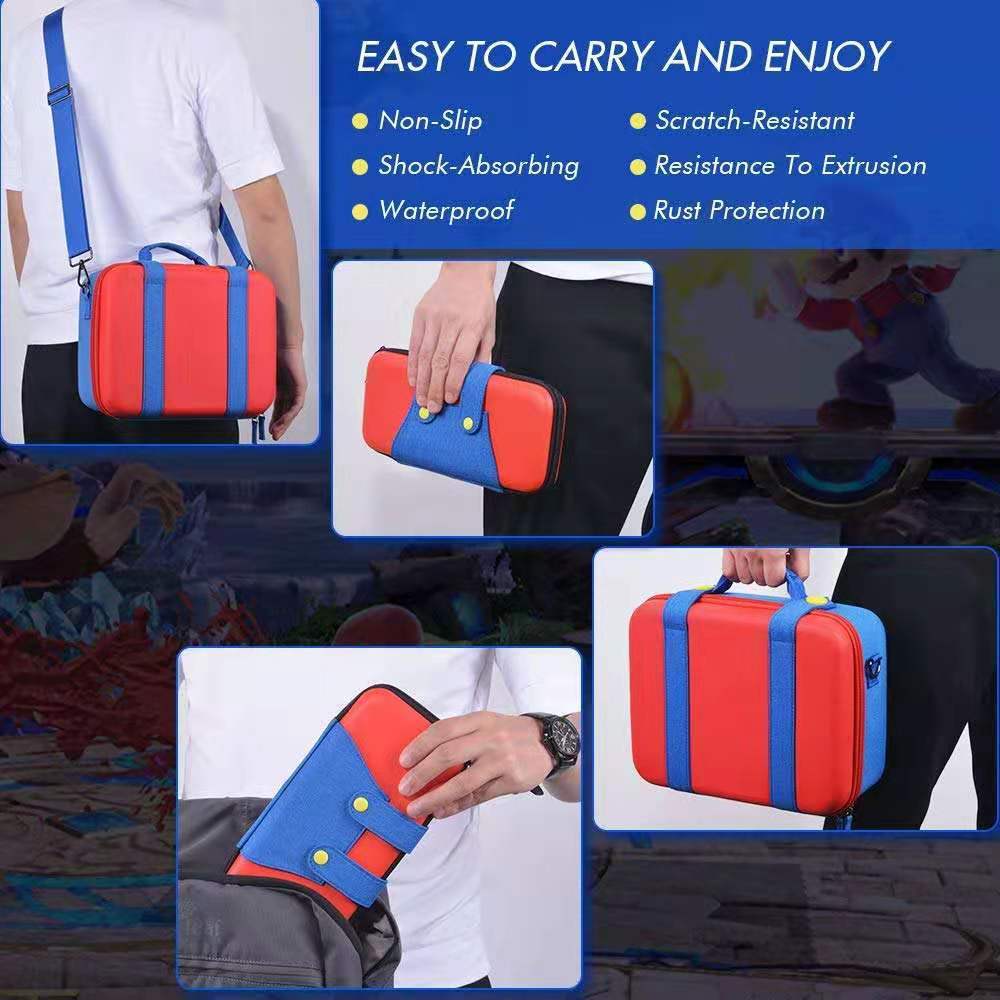 Estuche Bolso Para Nintendo Switch 1 Estilo Mario Alta Resist