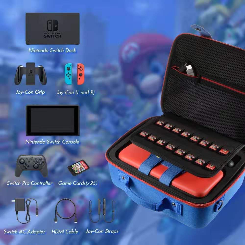 Estuche Bolso Para Nintendo Switch 1 Estilo Mario Alta Resist