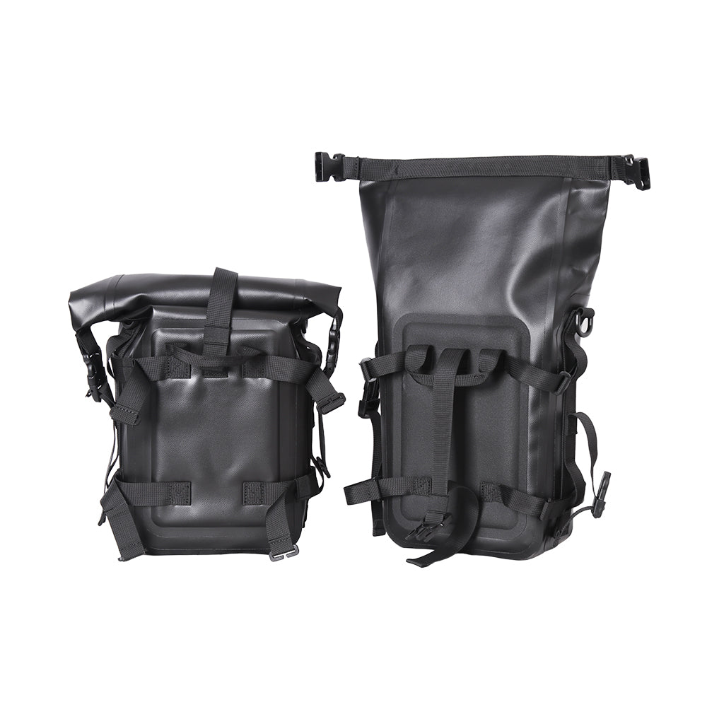 2 Bolsas De Parachoques Alforjas Leteral Impermeable 6L Negro