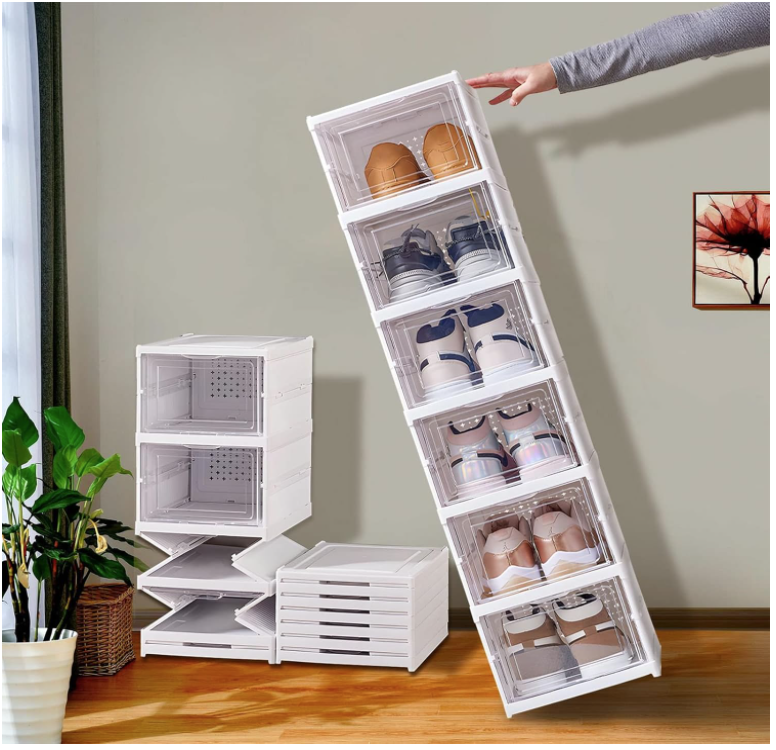 Zapatera Plegable 6 Niveles Una Pieza Firme Sin Instalación