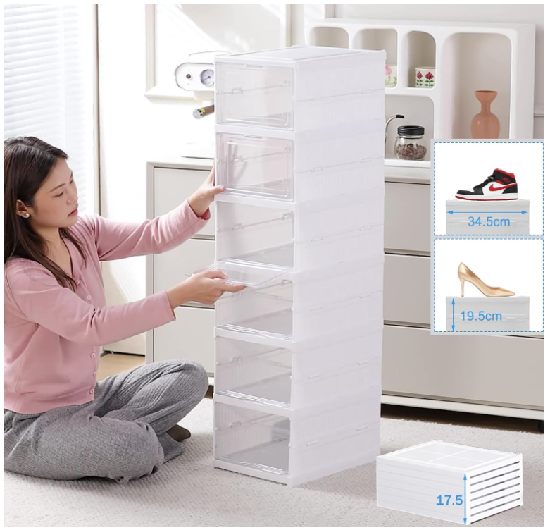 Zapatera Plegable 6 Niveles Una Pieza Firme Sin Instalación