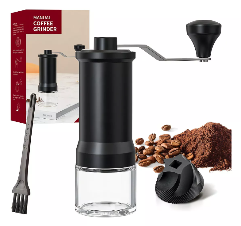 Molinillo De Café Manual Base De Vidrio Reforzada De Grano Color Moledor de café manual