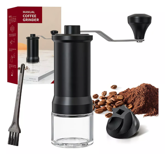 Molinillo De Café Manual Base De Vidrio Reforzada De Grano Color Moledor de café manual