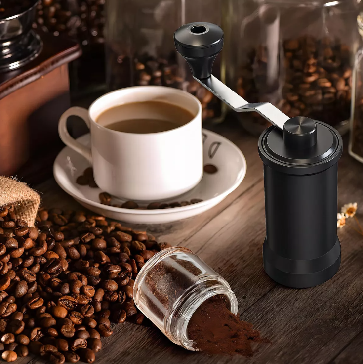 Molinillo De Café Manual Base De Vidrio Reforzada De Grano Color Moledor de café manual