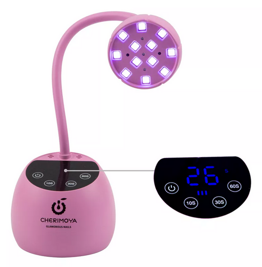 Cabina Lámpara Inalámbrica Flor Uv 18w Cherimoya Soft Gel