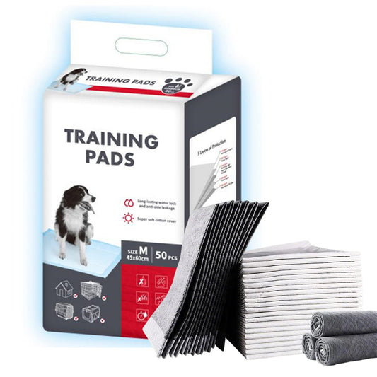 50 Pañales Sabanillas Mascotas Perros De Carbón 45x60cm Negro