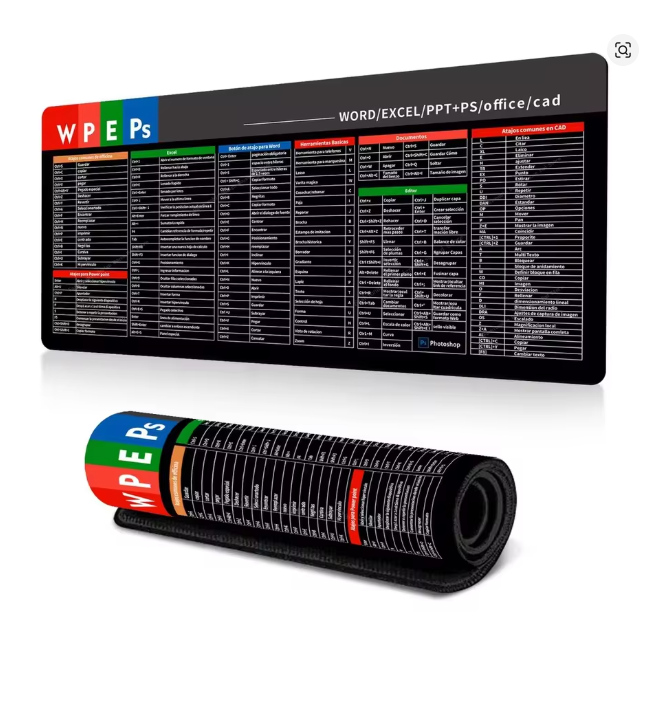 Alfombrilla Mousepad Para Excel Word Ps Ppt 40x90cm 3mm