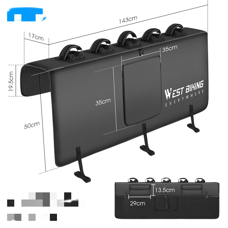 Porta Bicicletas Para Camioneta Pickup (5) Impermeable Negro