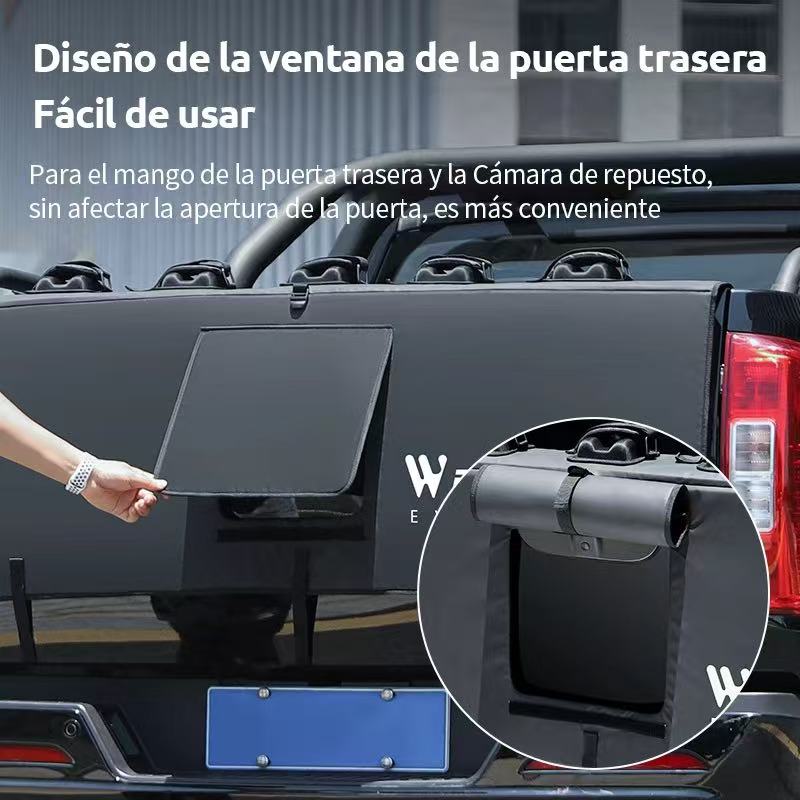 Porta Bicicletas Para Camioneta Pickup (5) Impermeable Negro