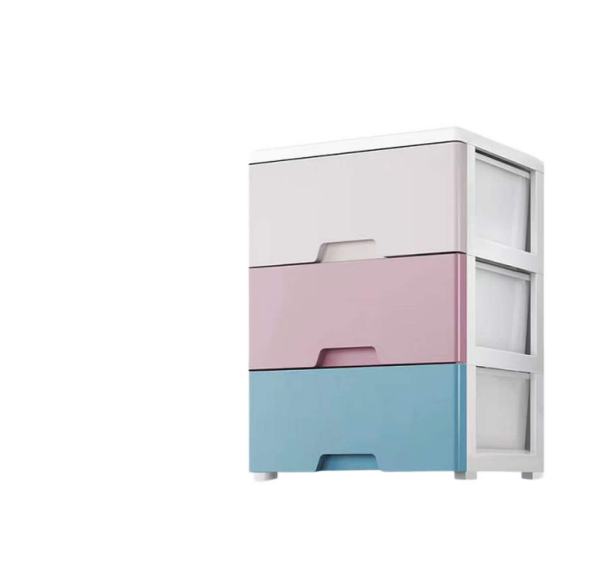 Cajonera Organizador Plastico 3 Niveles 47x29x52cm Con Rueda