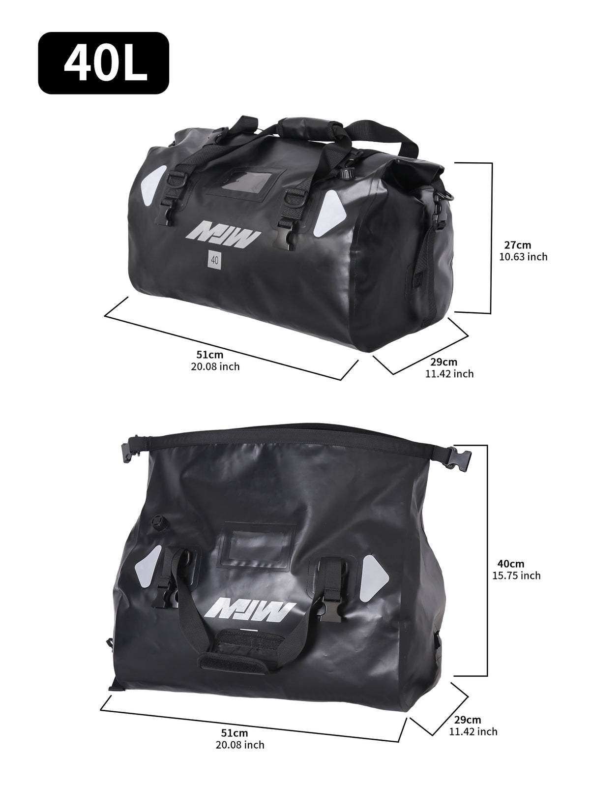 Bolso Trasero Para Moto 40L