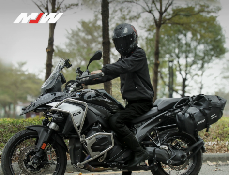 Bolso lateral para moto MJW 28 litros impermeable