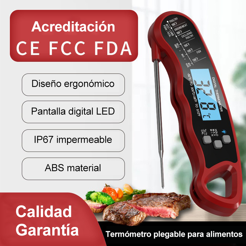 Termómetro Digital De Carnes Para Cocina Sonda -50 A 300 °c