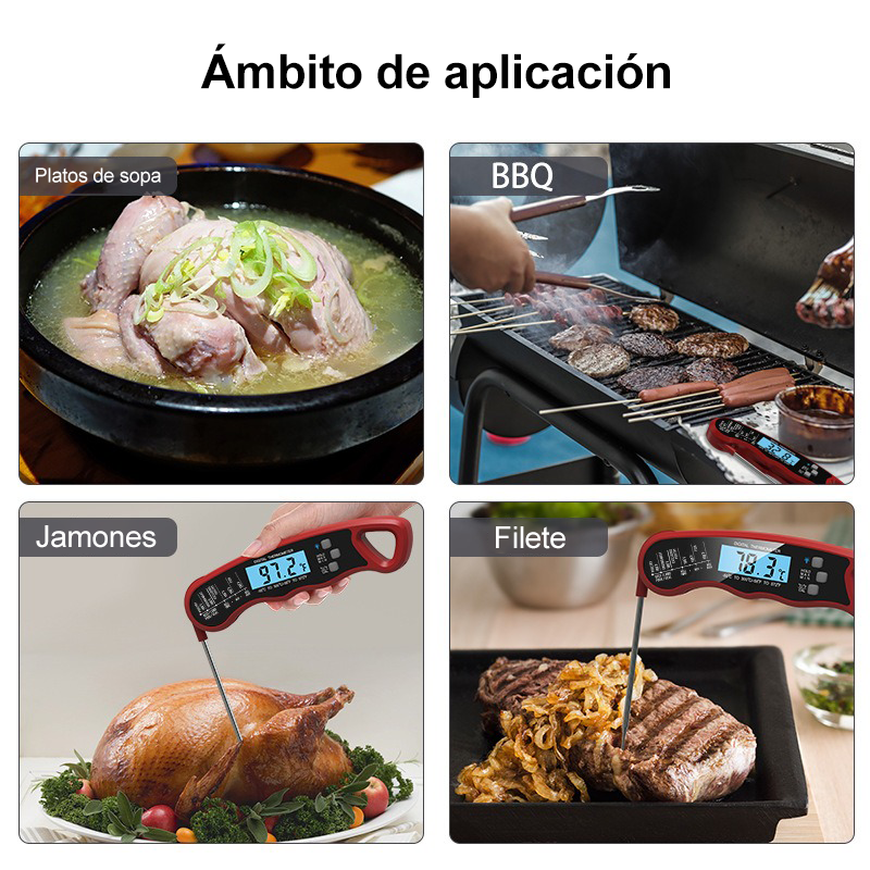 Termómetro Digital De Carnes Para Cocina Sonda -50 A 300 °c