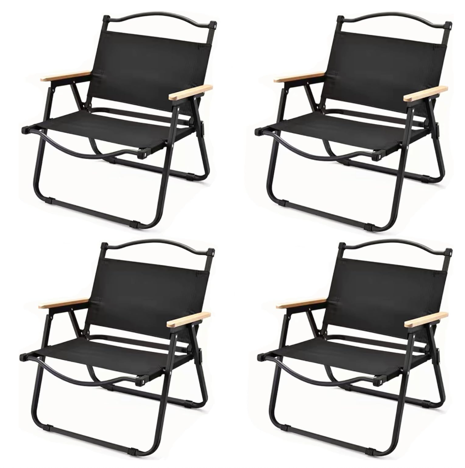Sillas Plegable Camping Playa Tela Oxford Negro 150kg