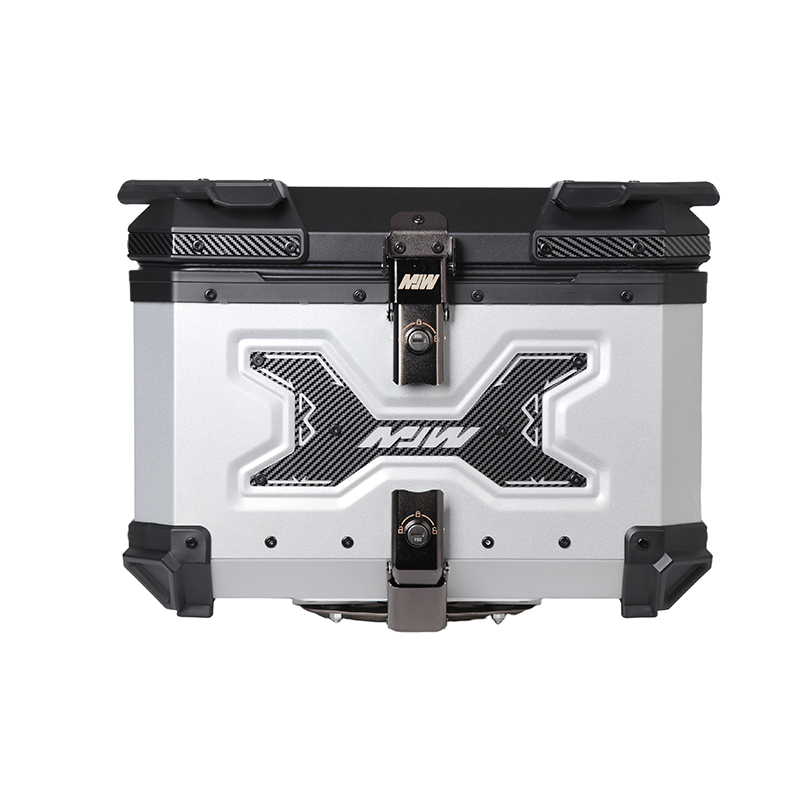 Maleta De Motos MJW Aleacion De Aluminio 55L + Respaldo