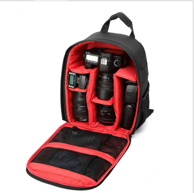 Bolso Mochila Para Camara Fotografica Profesional Negro