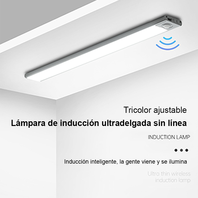 Luz Led Closet Barra Con Sensor Movimiento 30 Cm Recargable