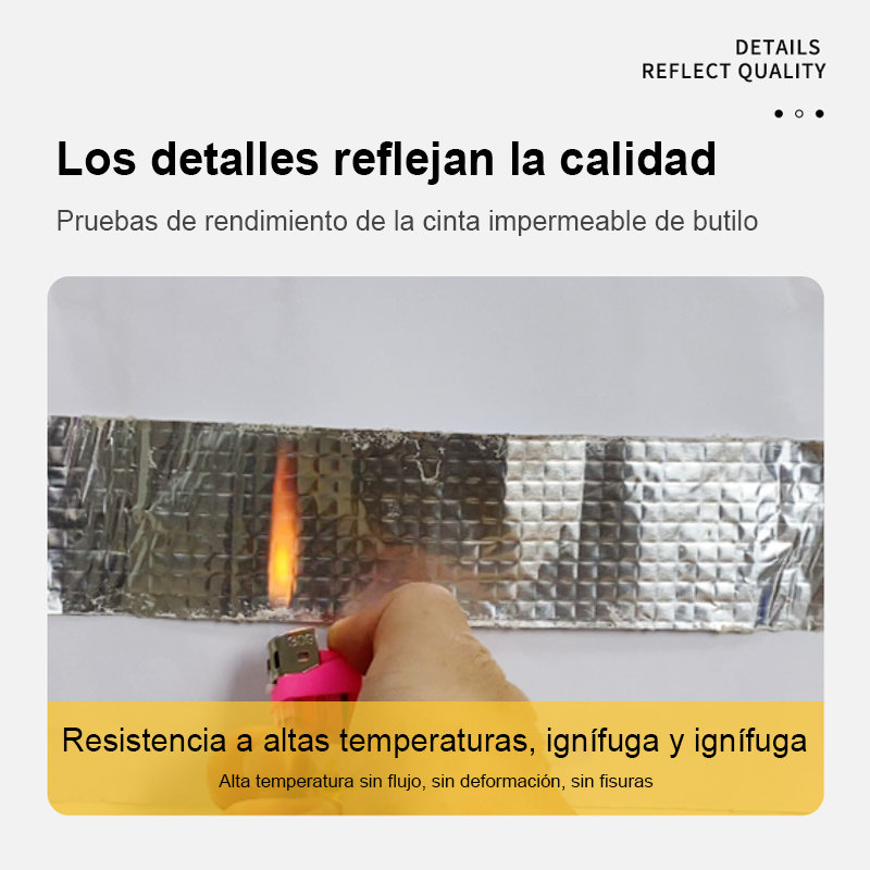 Cinta Sellador Butilo Techo Gotera Impermeable 100mm X 10m