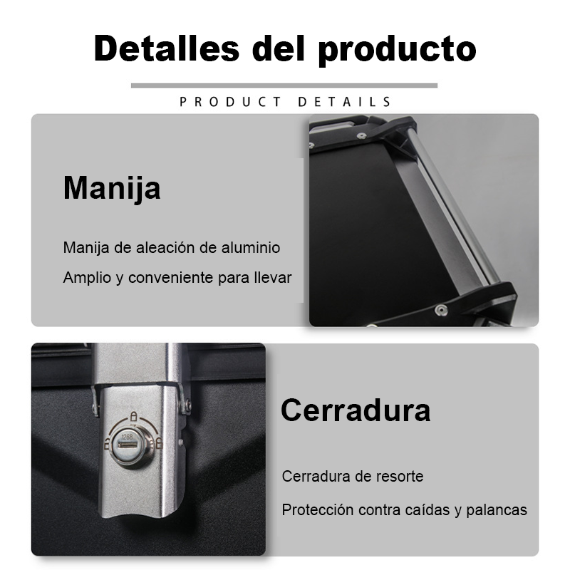 Maleta Para Moto Top Case Aleacion De Aluminio 45 L X-series