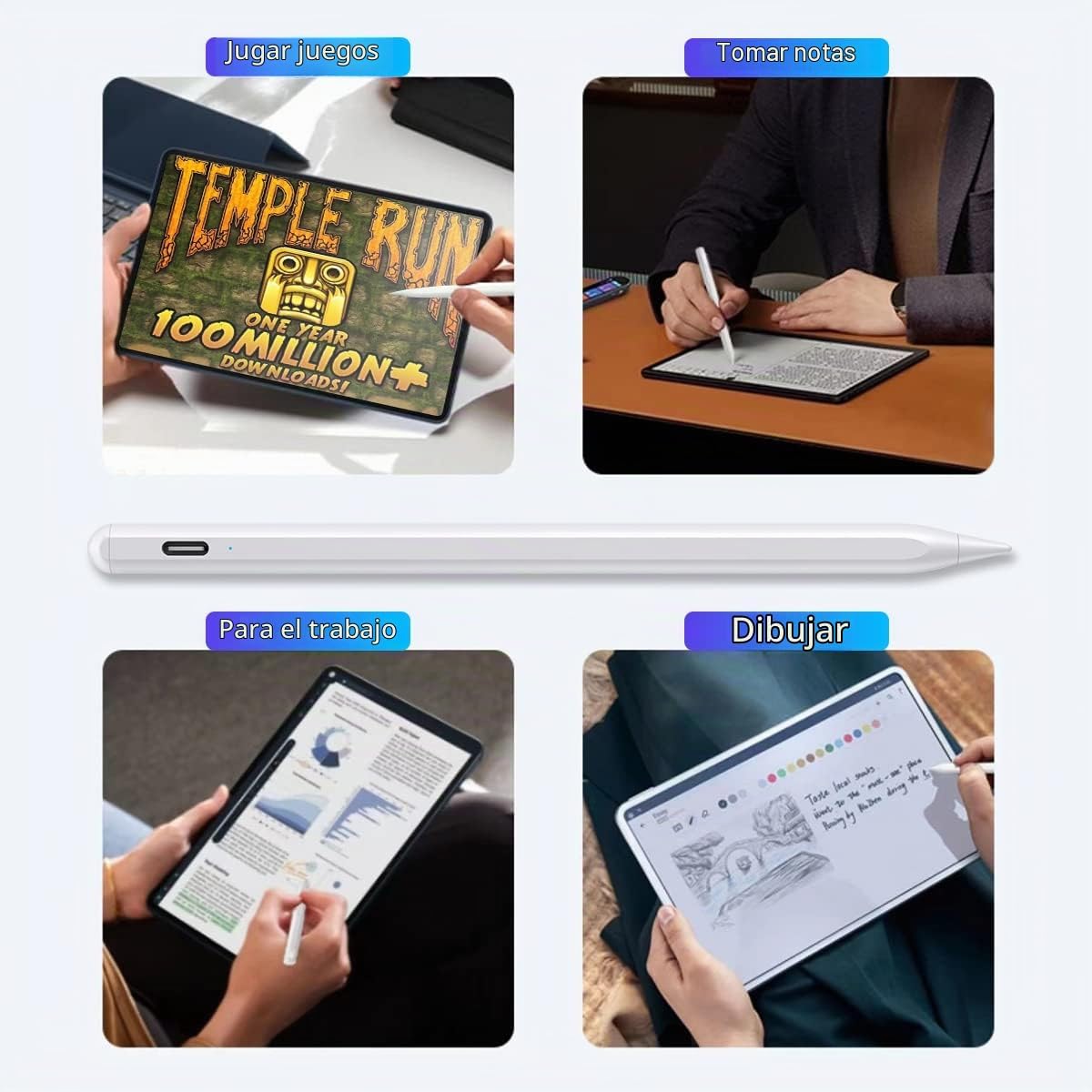 Lapiz Pencil Tactil Stylus Universal  iOS/Android Blanco