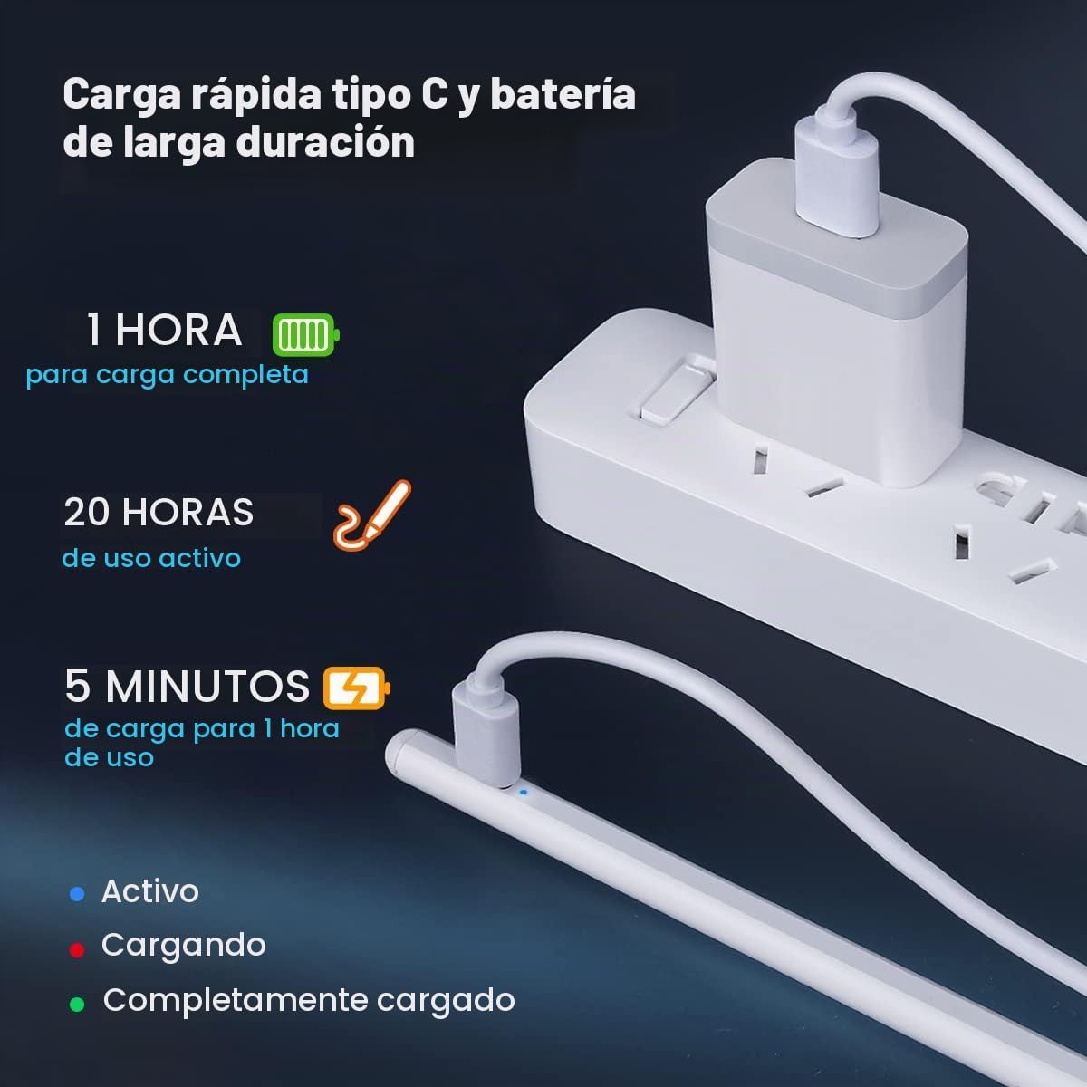 Lapiz Pencil Tactil Stylus Universal  iOS/Android Blanco
