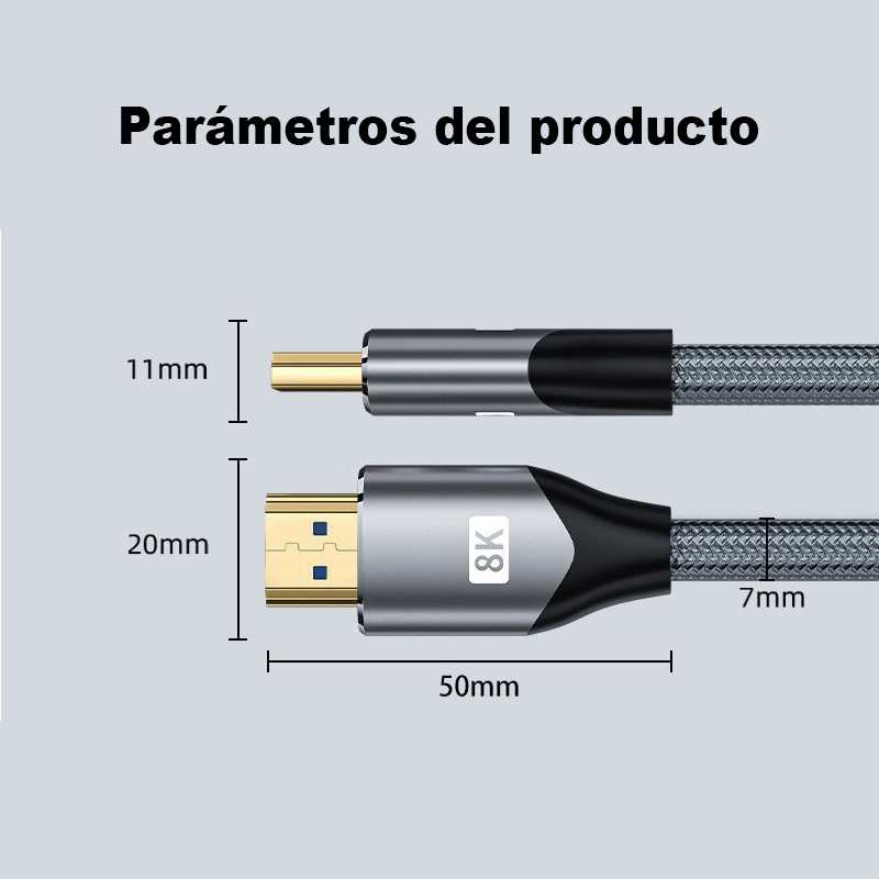 Cable Hdmi 8k / 60hz 48gbps V2.1- 3 / 5Mt