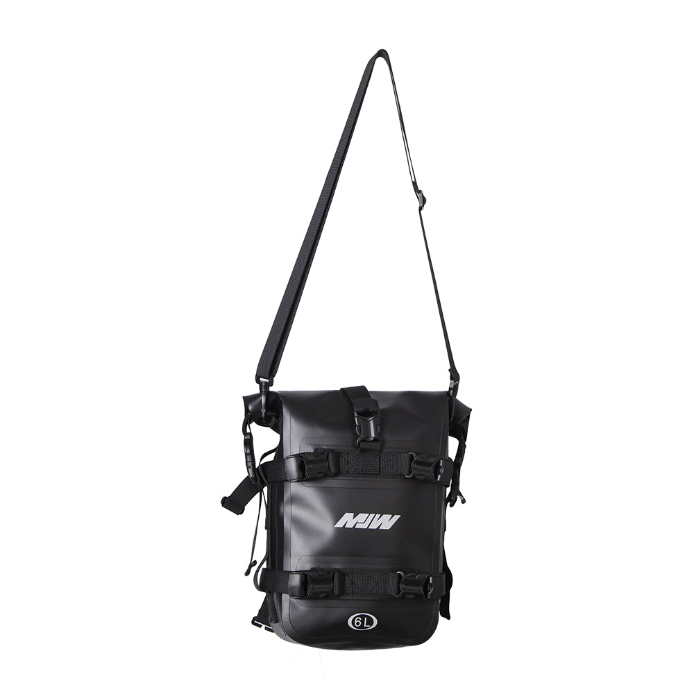 2 Bolsas De Parachoques Alforjas Leteral Impermeable 6L Negro