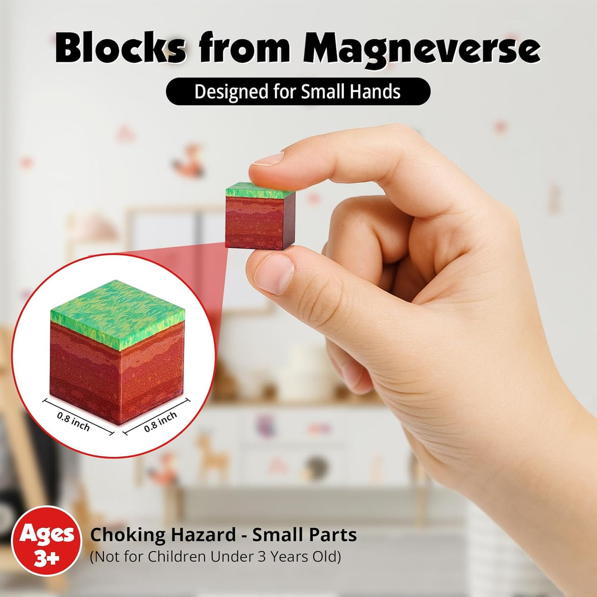 Set 200 Bloques Construcción Magnéticos Minecraft Para Niños