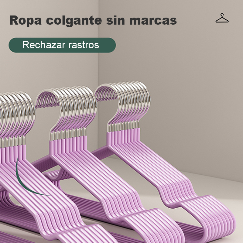 30 Colgadores Para De Ropa Antideslizantes Ganchos-colores