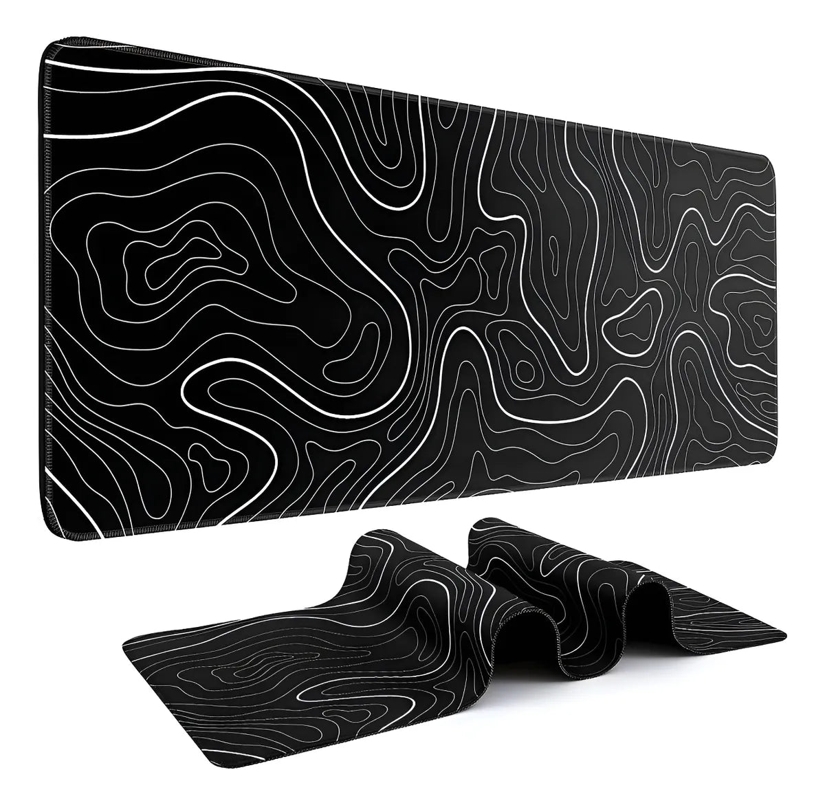 Mouse Pad Gamer Antideslizante. 100% 90x40cm 3mm Negro N-15