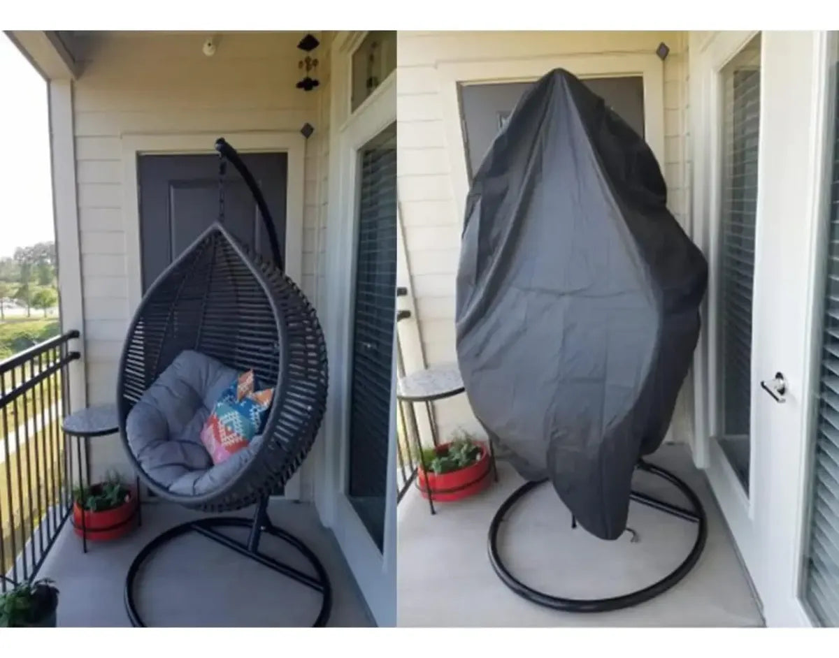 Funda Protectora Para Silla Colgante Huevo Mimbre Impermeable