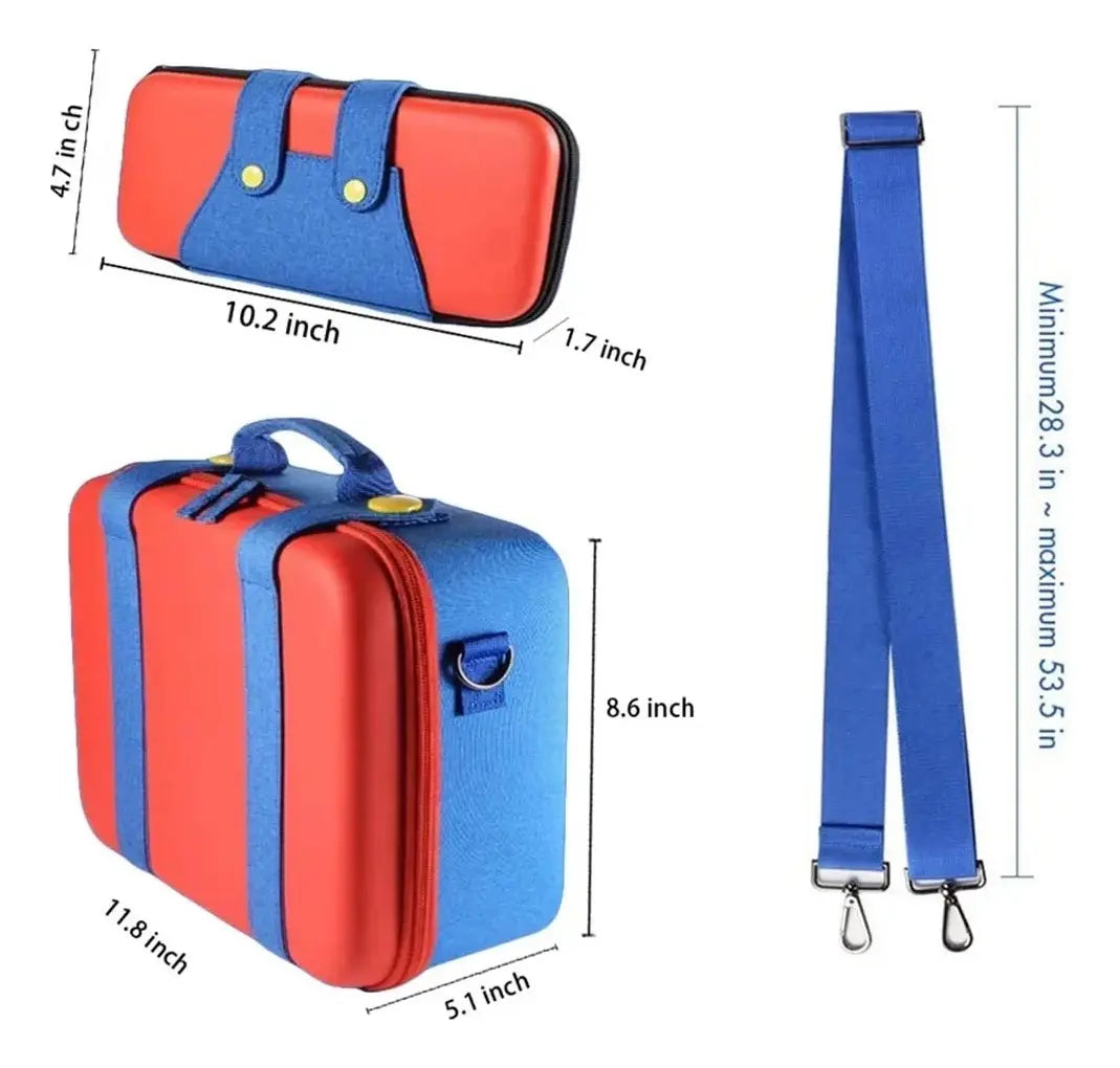 Estuche Bolso Para Nintendo Switch 1 Estilo Mario Alta Resist