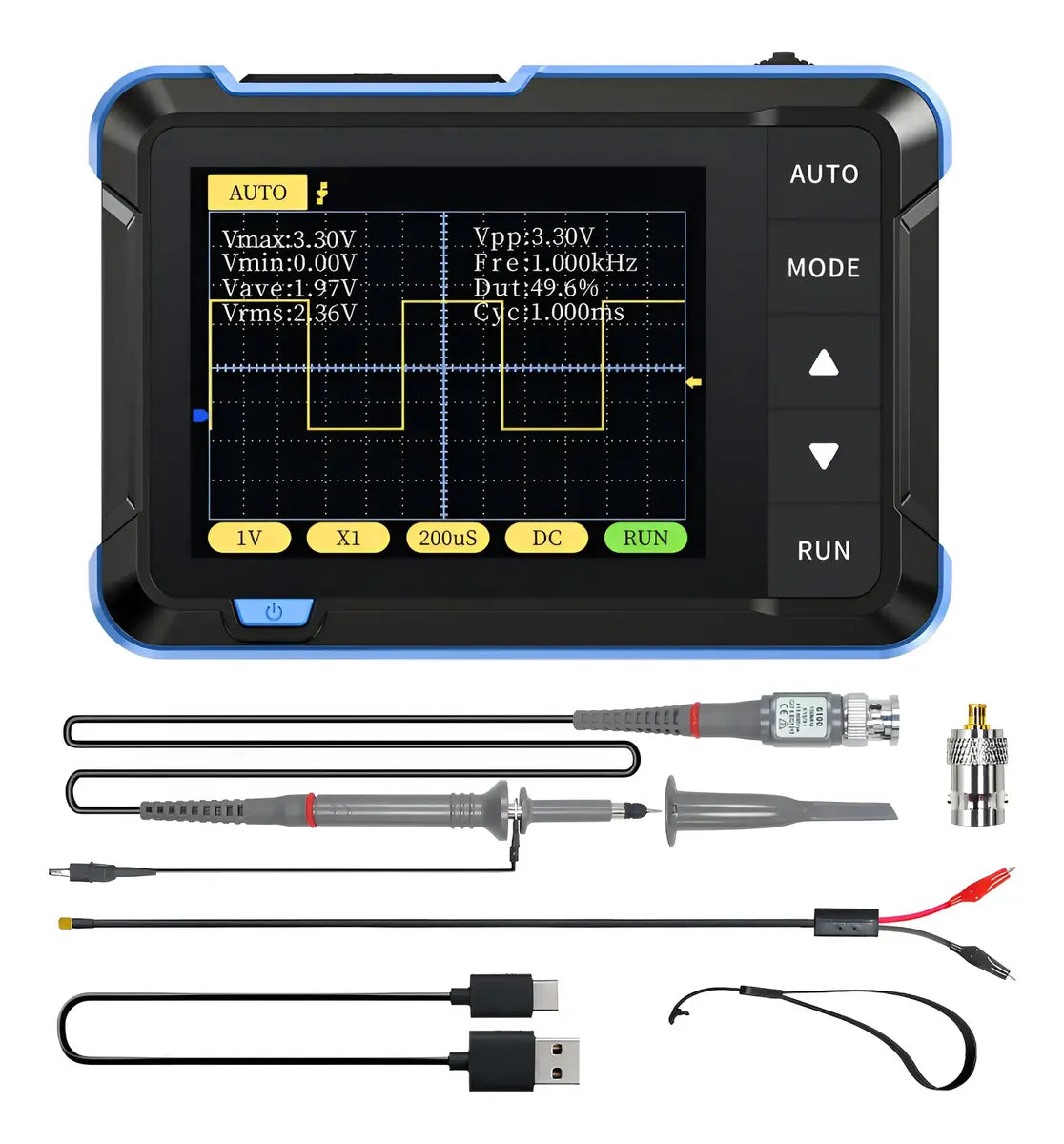 Osciloscopio Dso152 Digital Portátil De 2,5 Ms/s Y 200 Khz