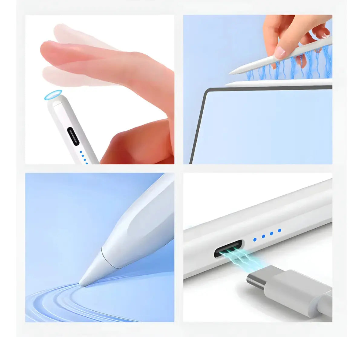 Lapiz Pencil Tactil Stylus Universal  iOS/Android Blanco