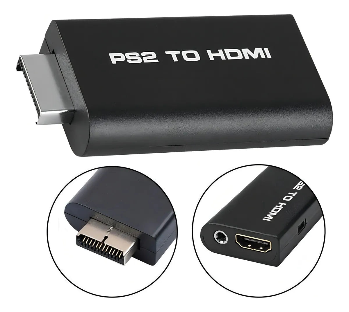 Adaptador Compatible Para Consola Ps2 A Hdmi + Jack De 3.5mm